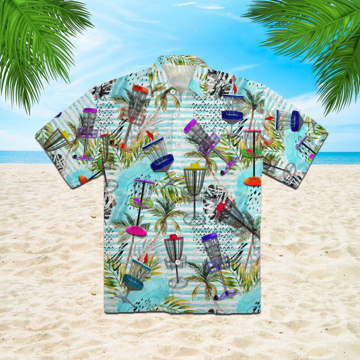 Disc Golf Tropical Hawaiian Shirt | Hw1058