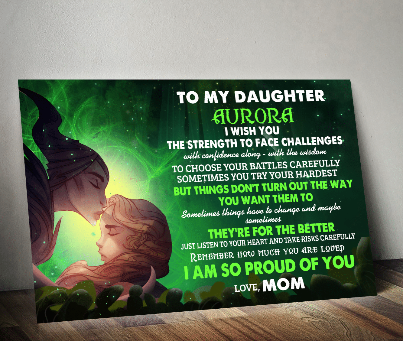 I Wish You The Strength Maleficent Personalized Poster BT