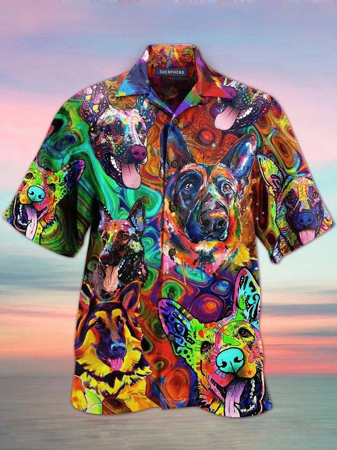 Colorful Dogs Aloha Hawaii Shirts For Men Women Ha27411