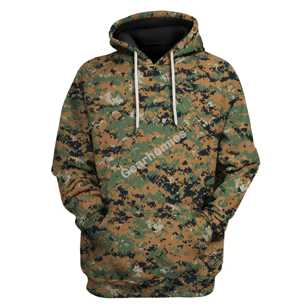 American Marpat Marine Pattern Woodland Camo Hoodies Pullover Sweatshirt Tracksuit