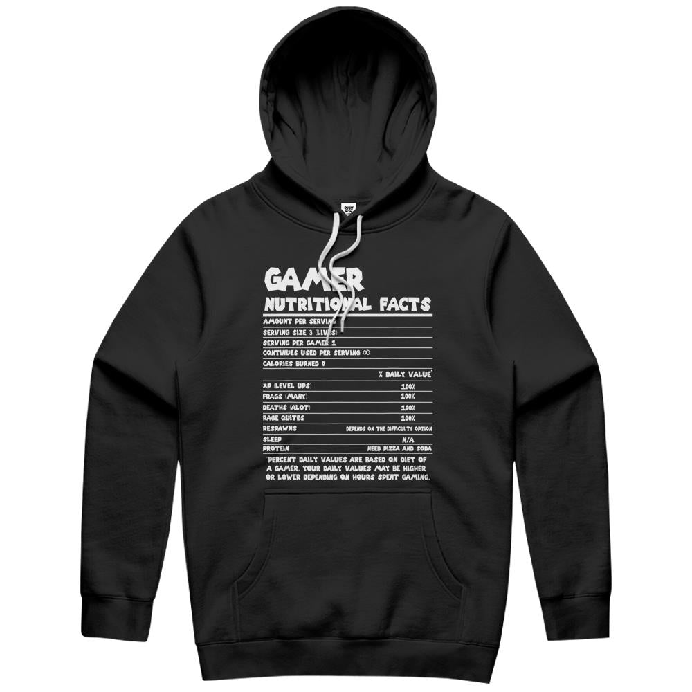 Nutritional Facts Shirt, Gamer Nutrition Facts Shirt, Gamer Nutritional Facts Cool Funny Gamers Shirts Hoodie