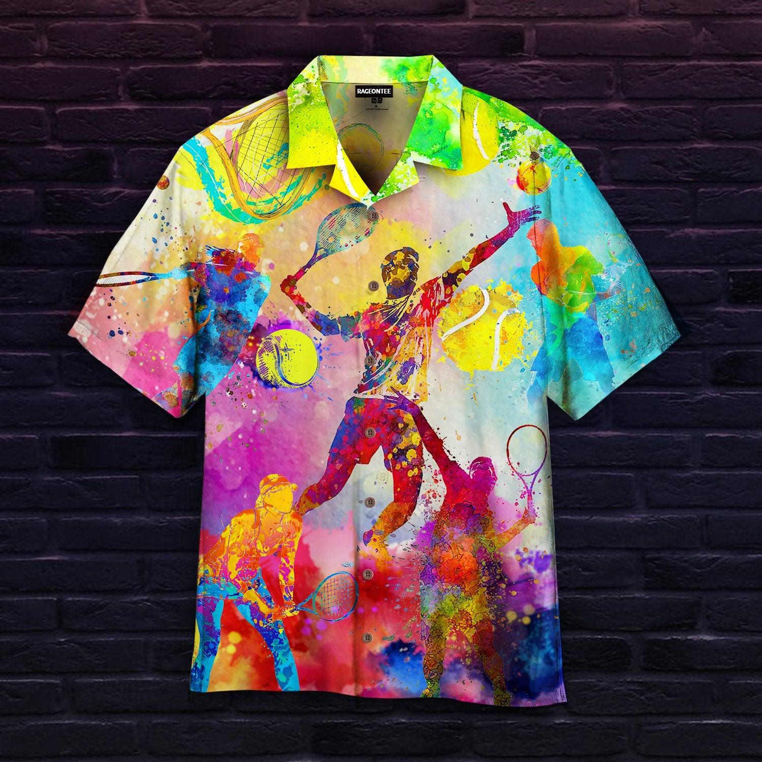 I Am A Fan Of Playing Tennis Colorful Hawaii Shirt For Men Women Ha26771