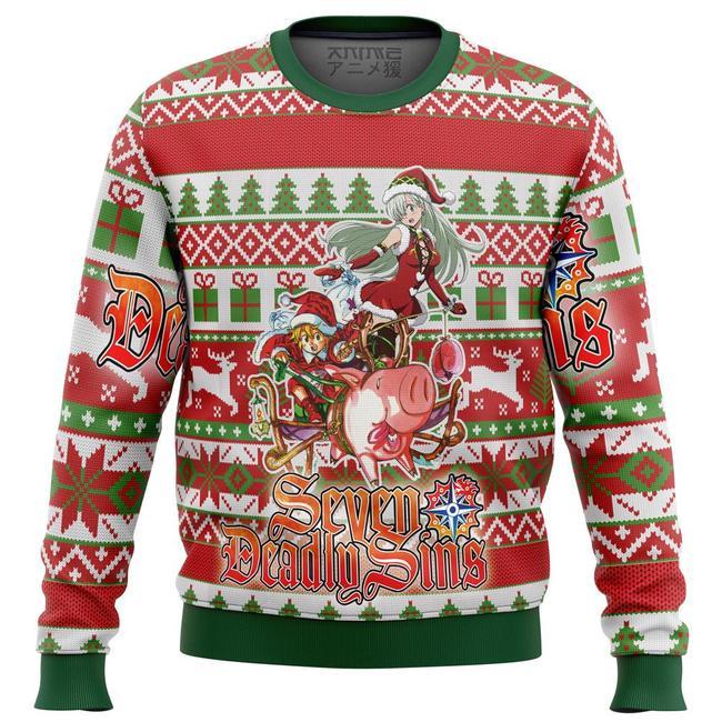 SEVEN DEADLY SINS ALT PREMIUM UGLY CHRISTMAS SWEATER – AMAZING GIFT IDEA – THANKSGIVING GIFT