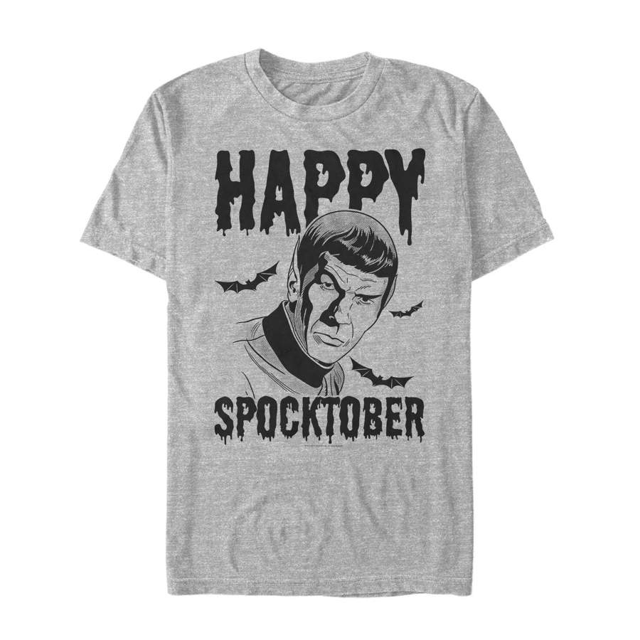 Star Trek Men’s Halloween Happy Spocktober  T Shirt