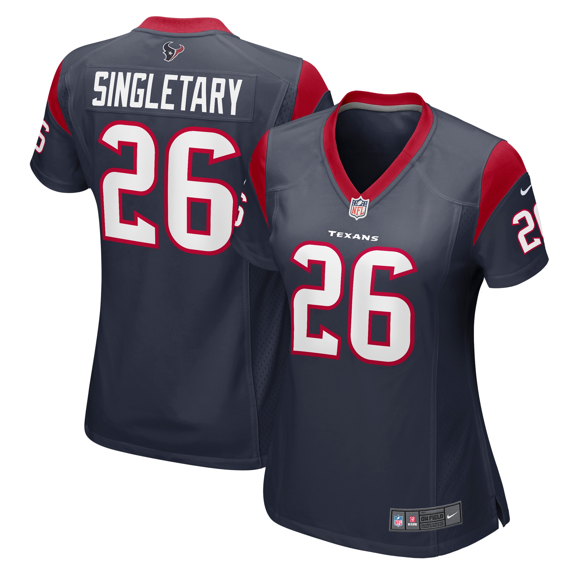 Devin Singletary Houston Texans Women's Team Game Jersey – Navy