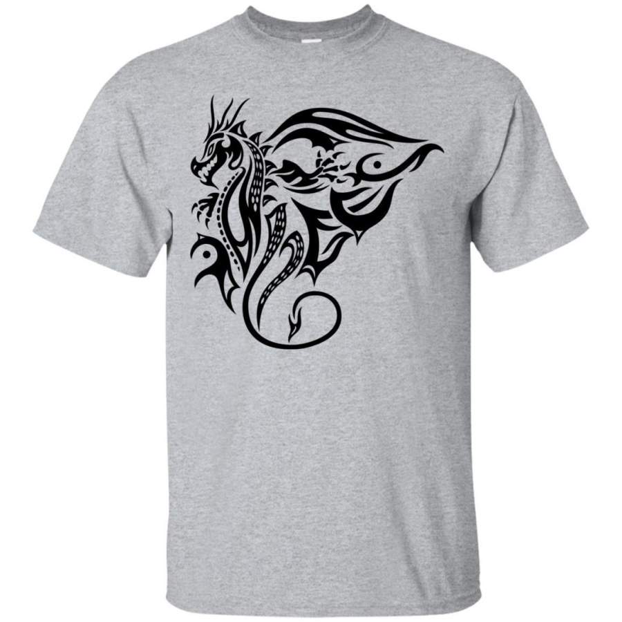 AGR Tshirt Fantasy Fire Dragon With Wings Jaq T-shirt