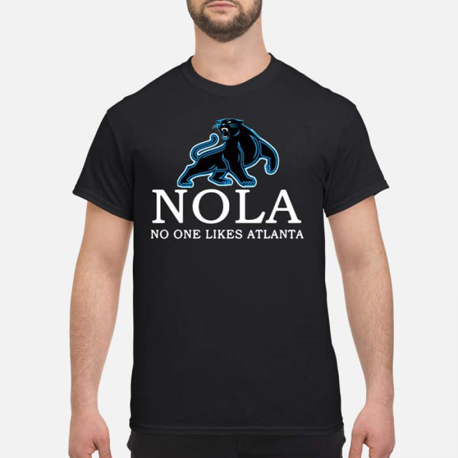 Carolina Panthers Nola no one likes Atlanta Men-T-Shirt