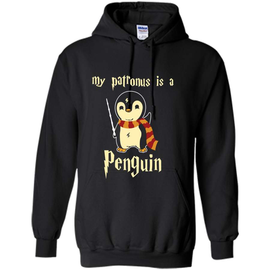 My Patronus is a Penguin Hot  Pullover Hoodie 8 oz