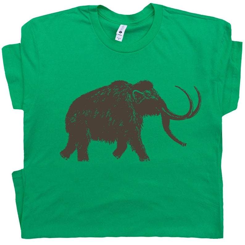 Big Woolly Mammoth T Shirt Dinosaur Shirts Cool Elephant Tee Shirts Cute Graphic Tshirt Wooly Jurassic Animal Park For Men Women Kids All Color Size S-5Xl