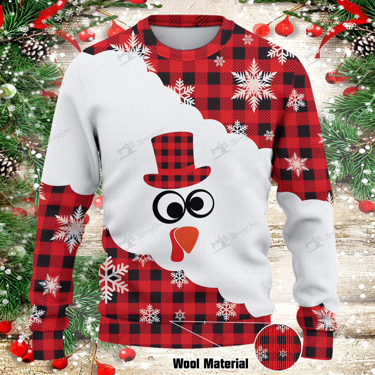 Christmas Gift – Turkey Face Sweater Mht2112030305