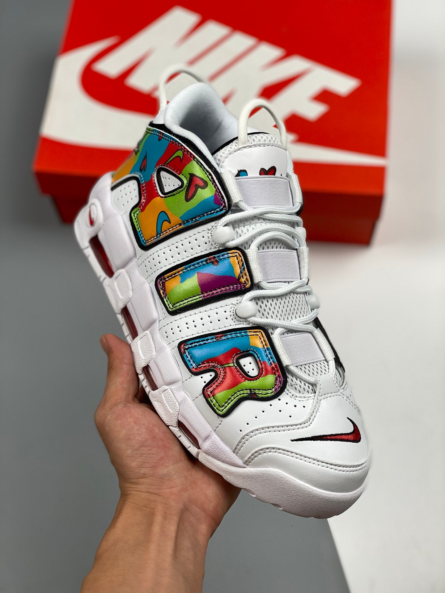 Nike Air More Uptempo Peace, Love, Swoosh DM8150-100 5338655