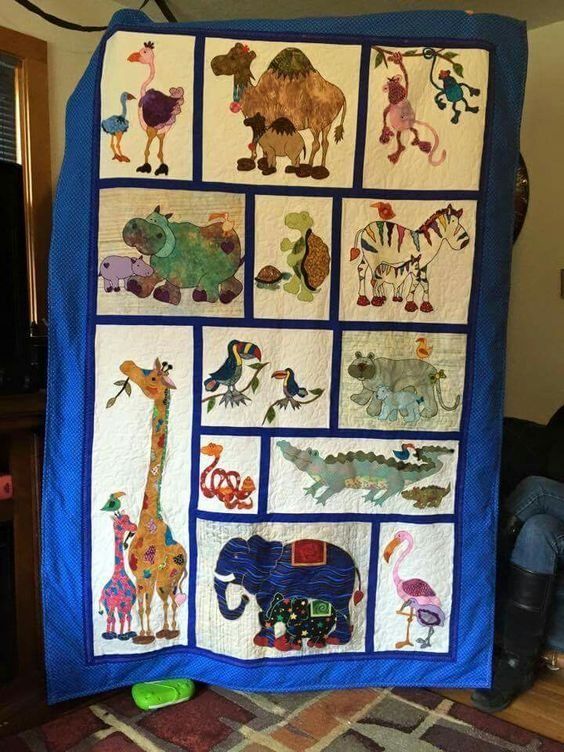 Elephant Zebra Giraffe Cla0910222Q Quilt Blanket