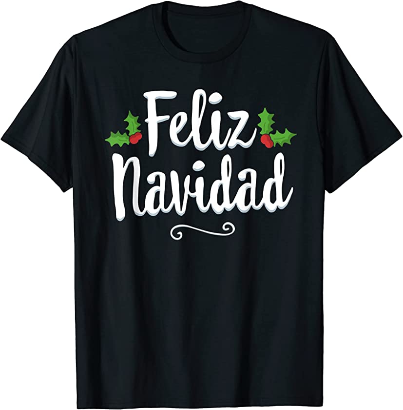 Vintage Feliz Navidad Retro Mexican Christmas Spanish Xmas T-Shirt