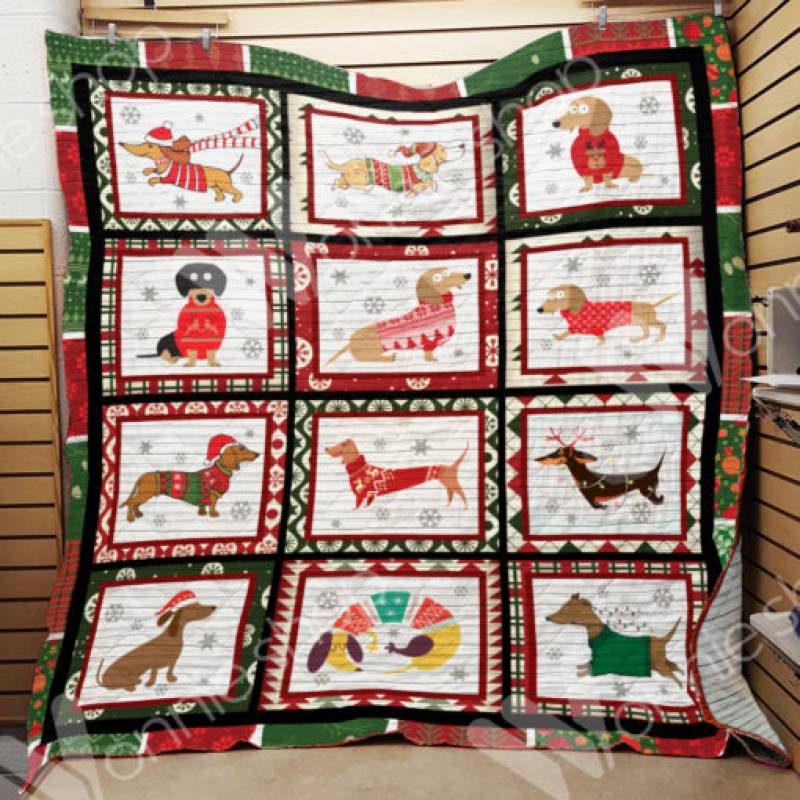 Dachshund Dog Christmas Blanket OCT0502 97O41