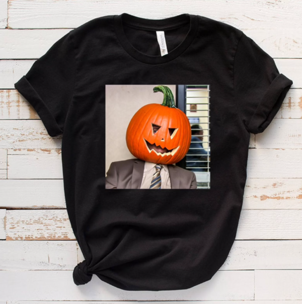 Dwight Pumpkin Head T-Shirt Funny Office 2D Tshirt Chm