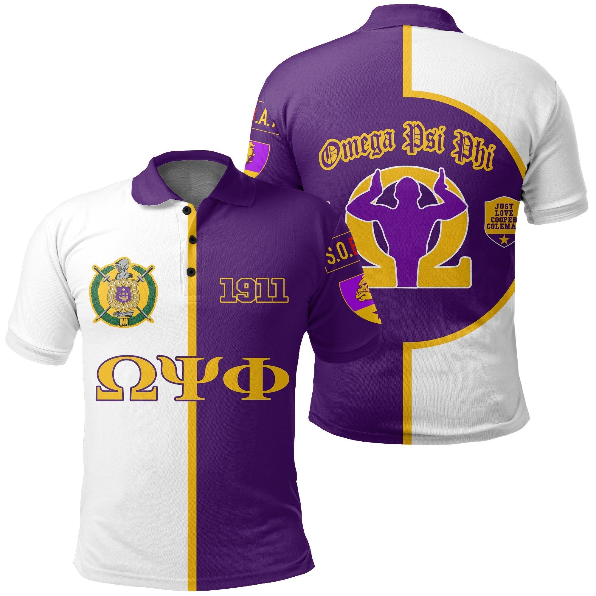 Fraternity Polo – Just Love Cooper Cole Man Omega Psi Phi Polo Shirt