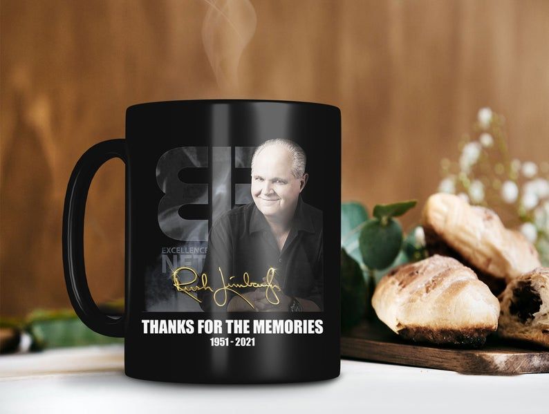 Black Mug RIP Rush Limbaugh 1951 2021 Mug Rush Hudson Limbaugh III Mug The Rush Limbaugh Show Mug Vintage Premium Sublime Ceramic Coffee Mug H99