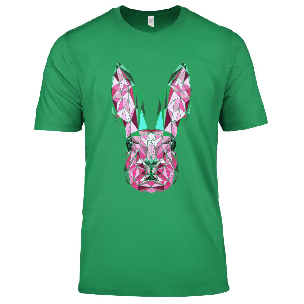 Bunny Easter Day Geometric Rabbit April Premium T Shirts