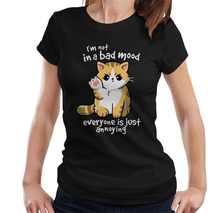 Bad Mood Cat Women’s T-Shirt