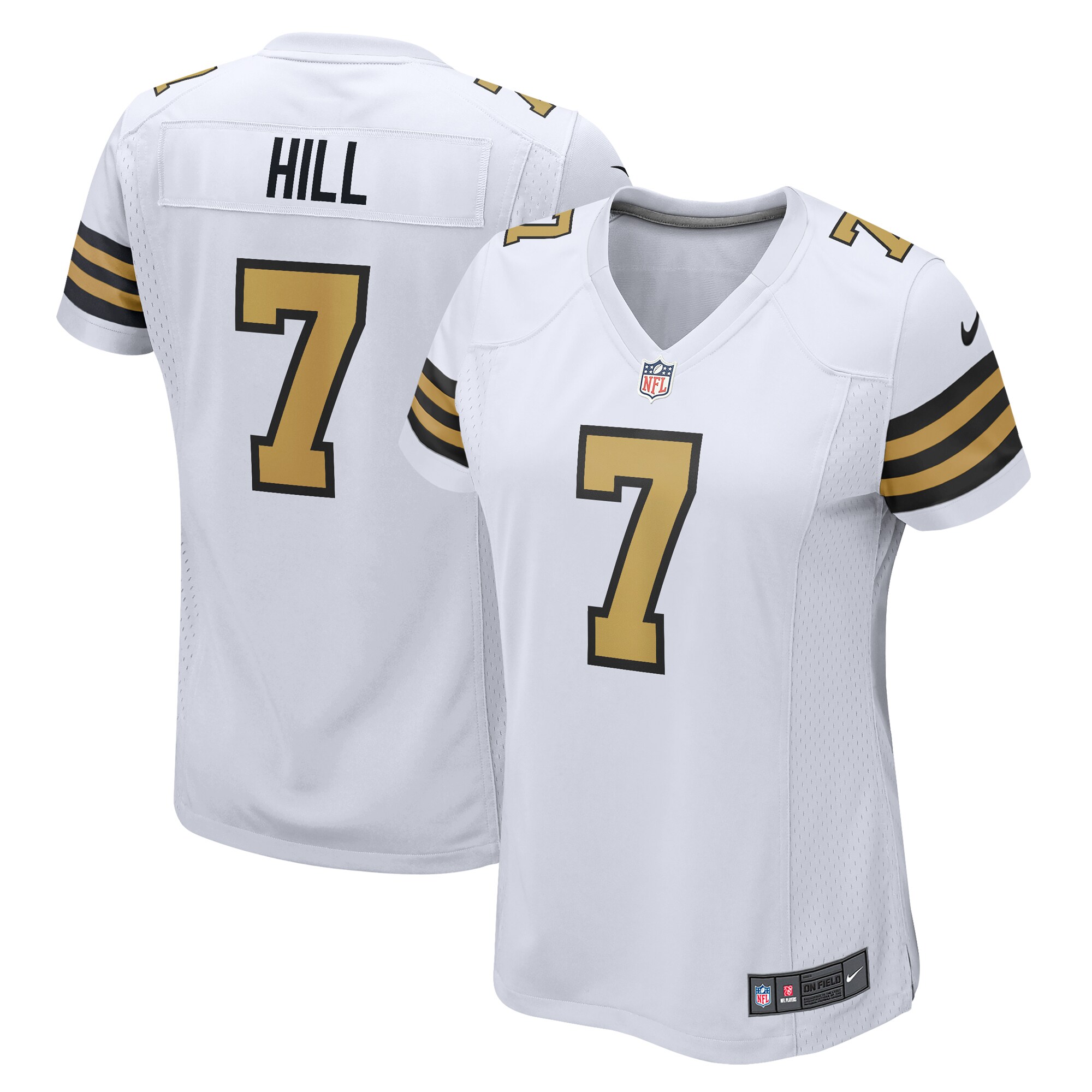 Taysom Hill New Orleans Saints Women's Alternate Game Jersey – White