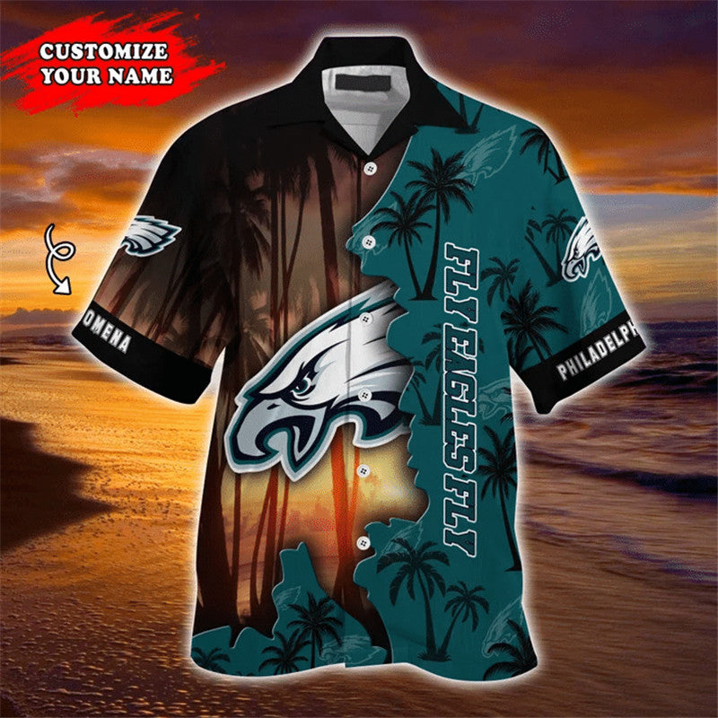 Philadelphia Eagles Hawaii Shirt Customize Your Name Ha60208