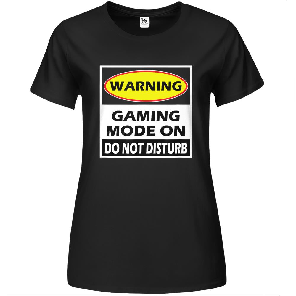 Funny Shirt Men Women Warning Gaming Mode On Gamer Premium Womens T Shirts