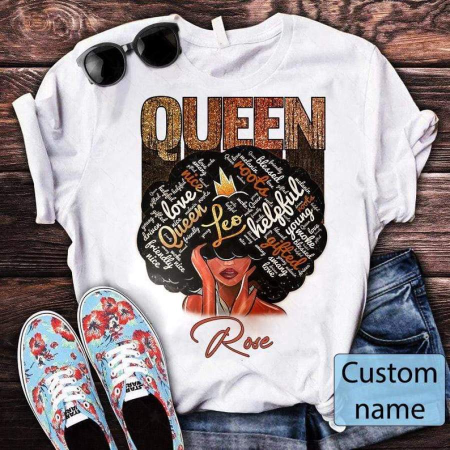 Black queen helpful custom name Shirt #DH