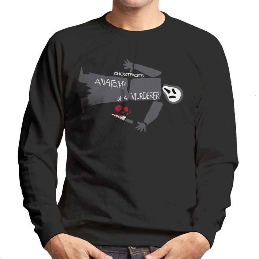 Scream Ghost Face Anatomy Of A Murder Poster Mashup Men’s Sweatshirt