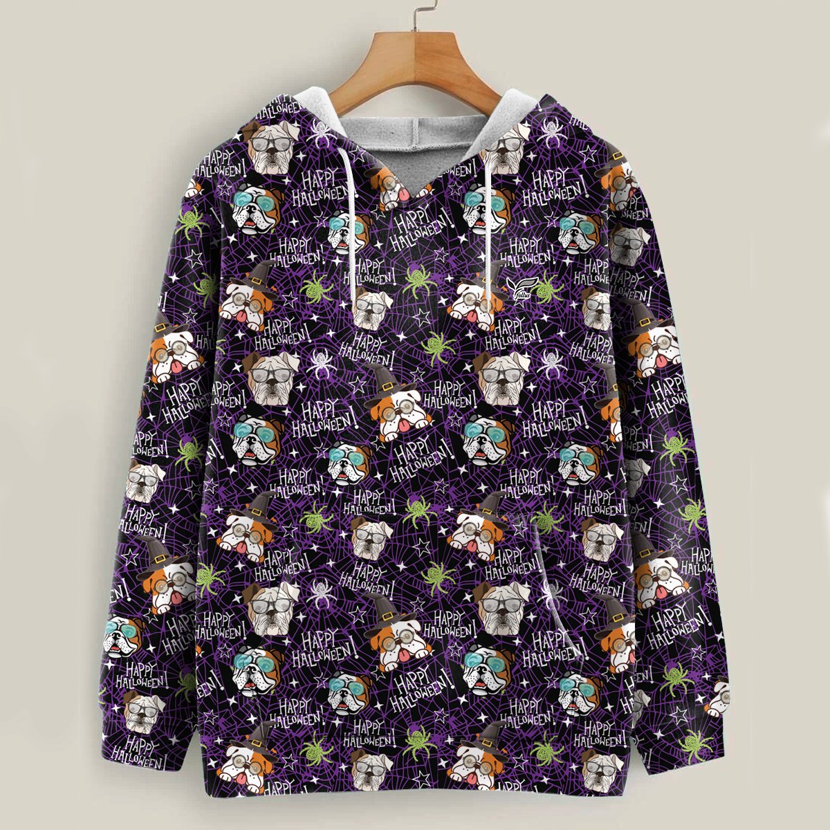 Having A Bootiful Night – Bulldog Halloween Hoodie