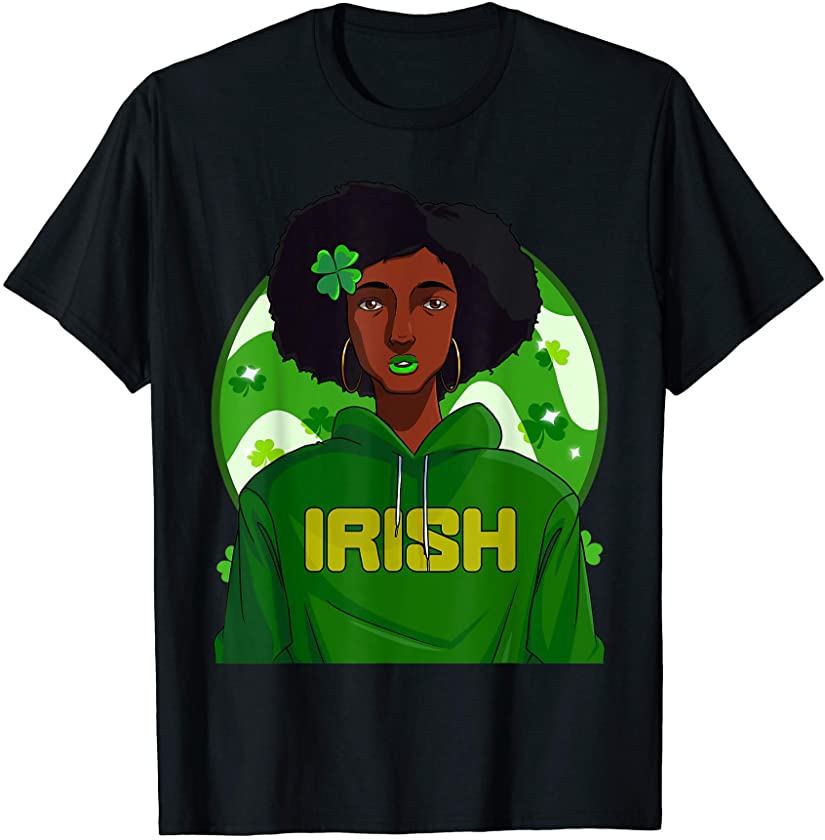 African American Female Leprechaun St. Patrick’s Day T-Shirt