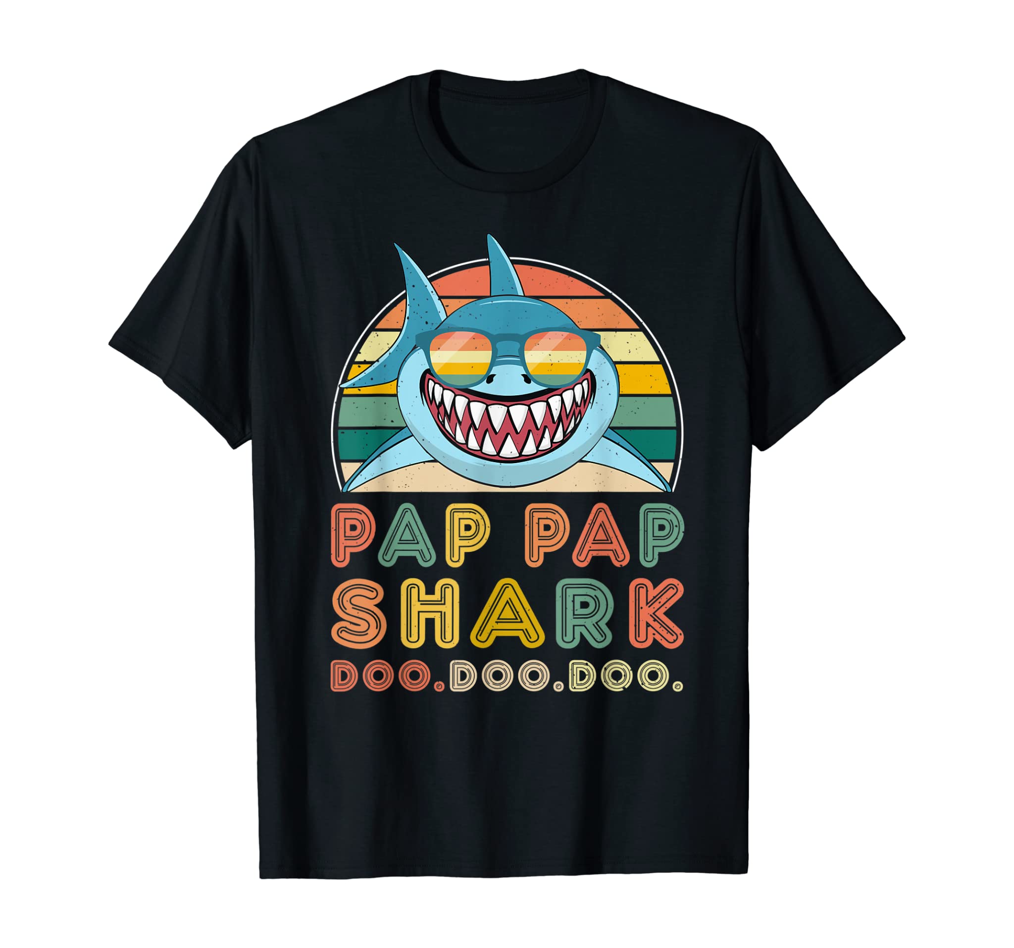 Pap Pap Shark Shirt Father’s Day Gifts For Men Grandpa Shark