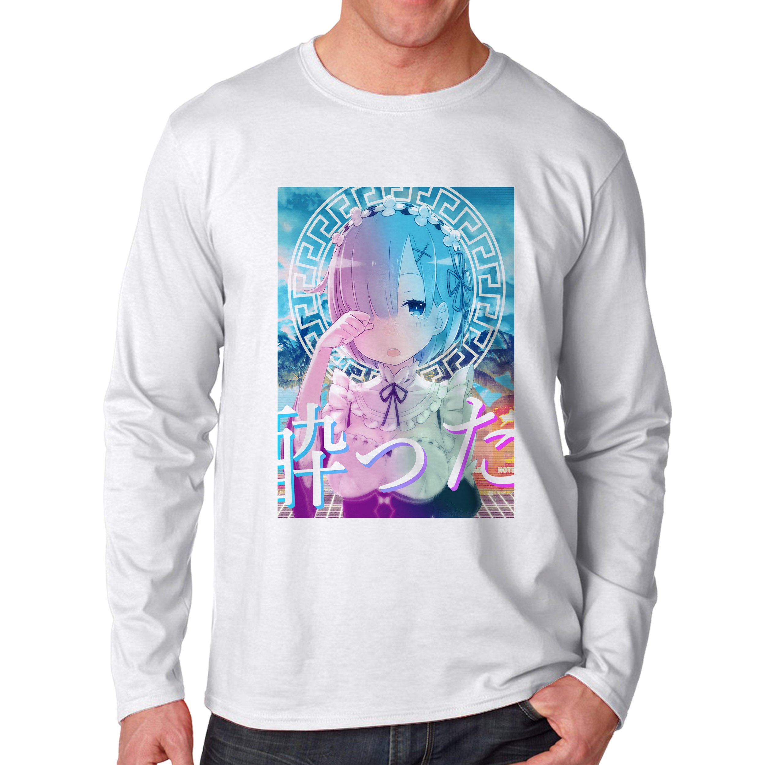 Anime Cry Aesthetic Unisex Long Sleeve T-Shirt Tee