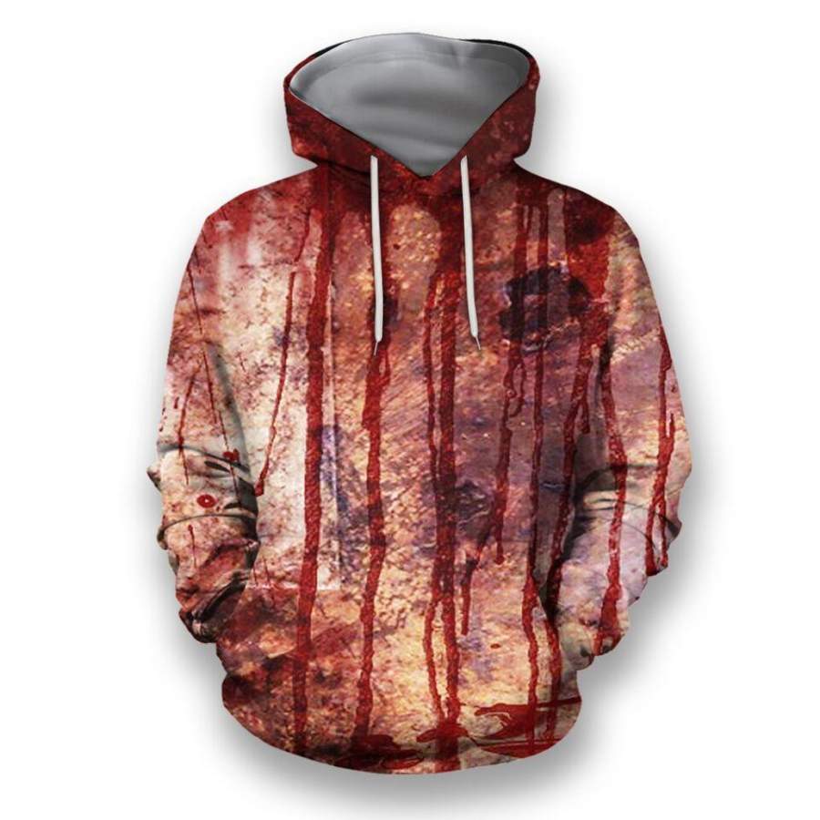 3D All Over Print Bloody Hoodie