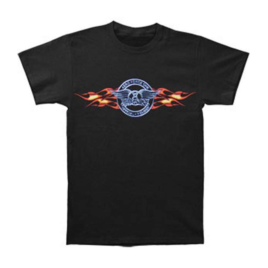 Aerosmith Men’s Official Member T-Shirt Black