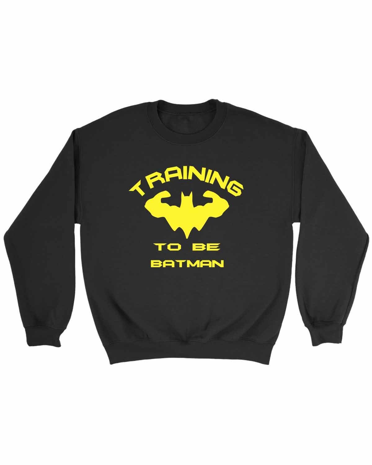 Training To Be Batman Muscle Sweatshirt