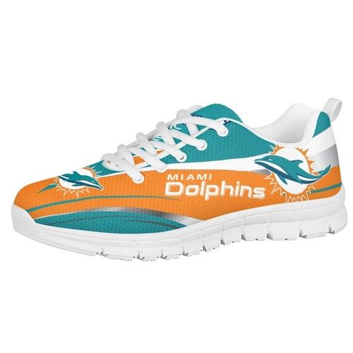 Big Sizes Mens Miami Dolphins Run Sneakers Handmade Casual Shoes