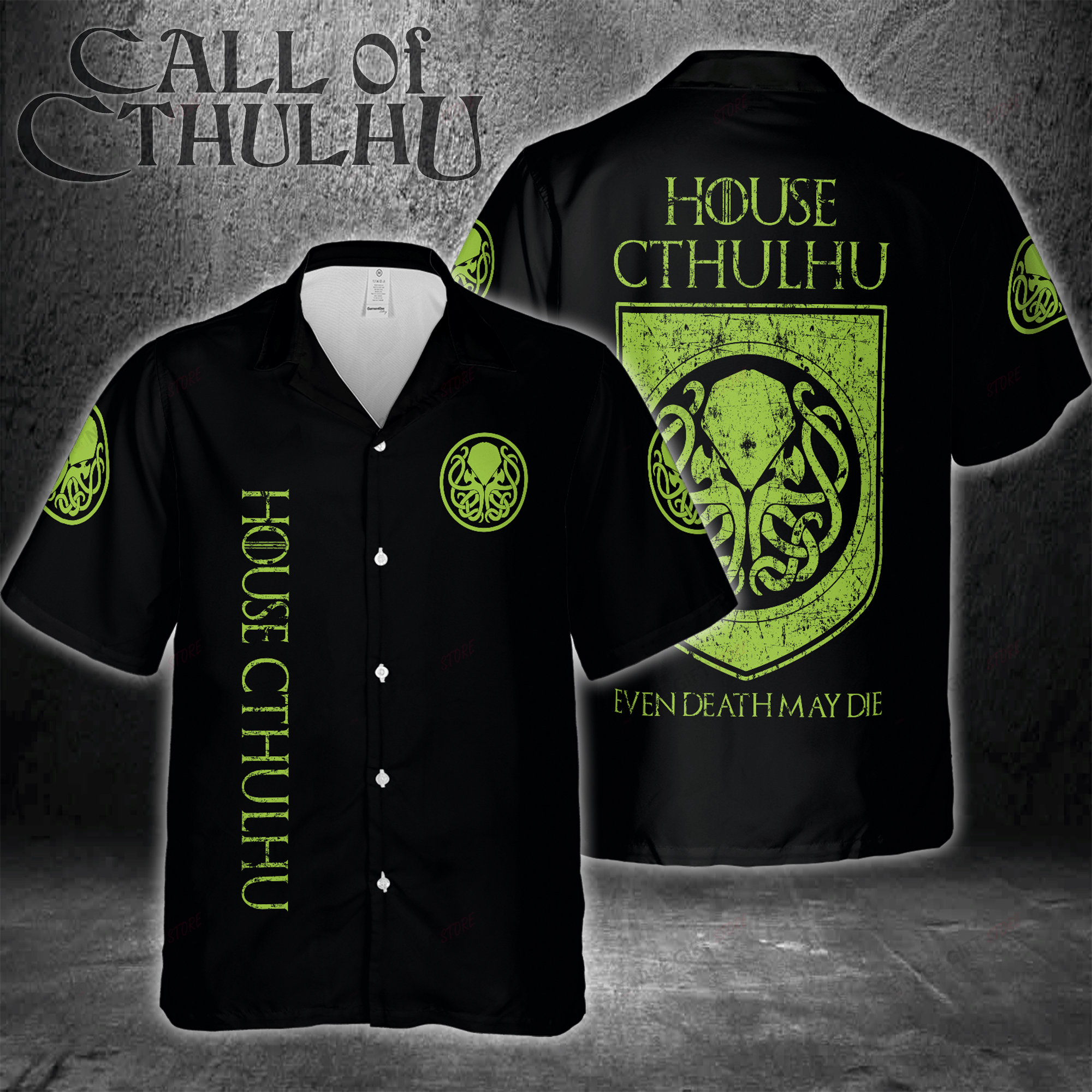 House Cthulhu Hawaiian 3D Shirt 3Hs-S9K3