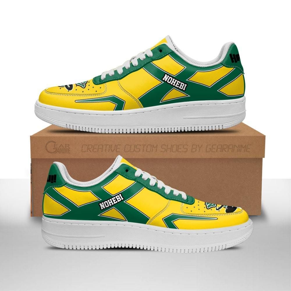 Haikyuu Nohebi Academy Uniform Haikyuu Air Force Shoes Sneakers Custom Anime