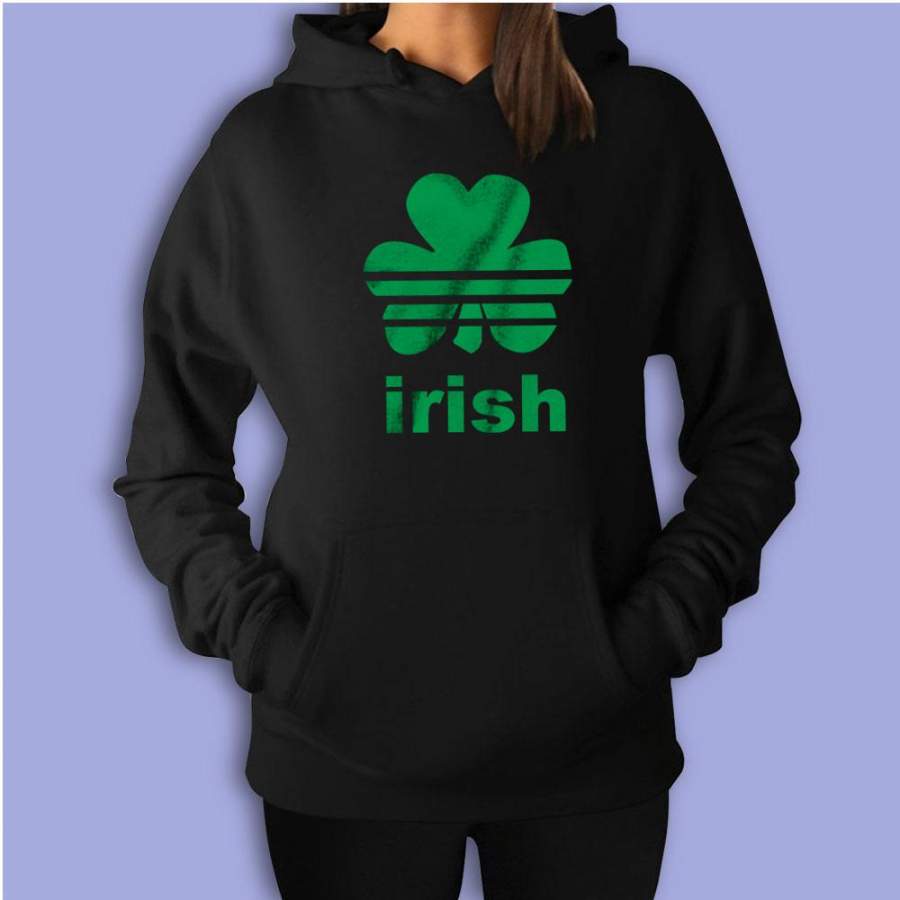 Irish Green Sports Shamrock Lucky Clover St Patricks Day Women’S Hoodie