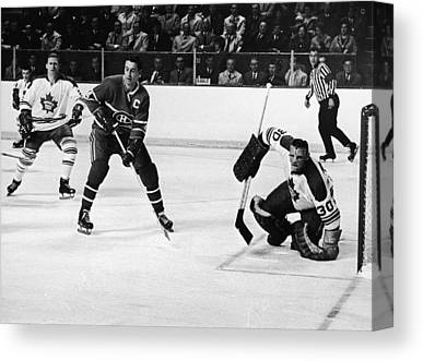 Jean Beliveau Poster Montreal Canadiens Canvas Print