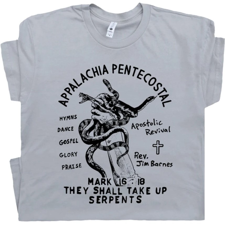 Snake Handling Church Tee Shirt Outfits