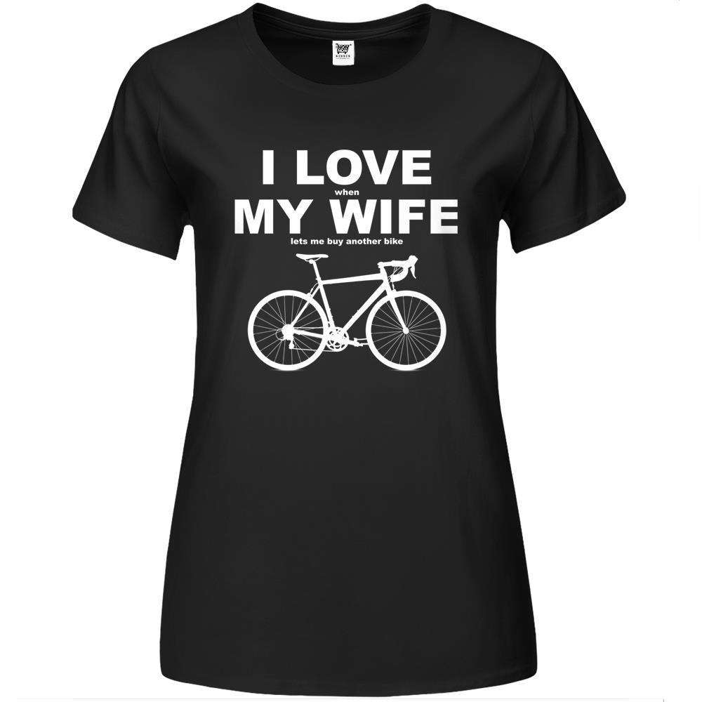 I Love My Wife Premium Womens T Shirts