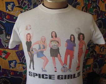 Vintage 90’s The Spice Girls Concert Tour Band T Shirt  Adult S 4031