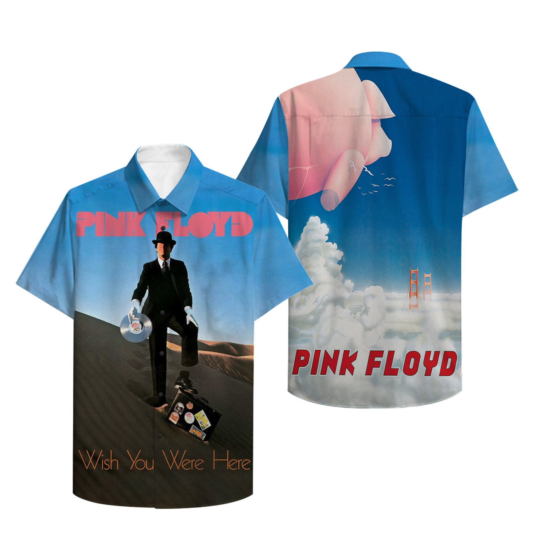 Pink Floyd Merch Wish You Were Here Poster Premium Hawaii Shirt Ha36107