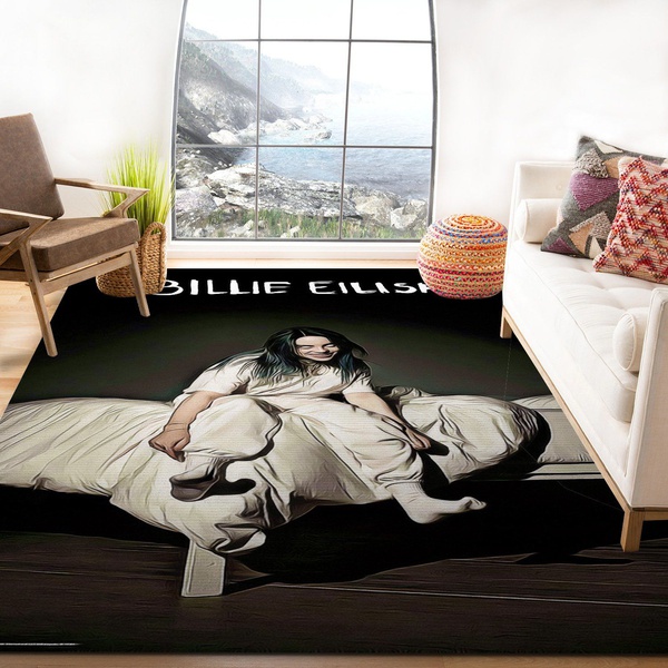 Billie Eilish Asleep Rug, Living Room Rug – Home Decor  Floor Decor