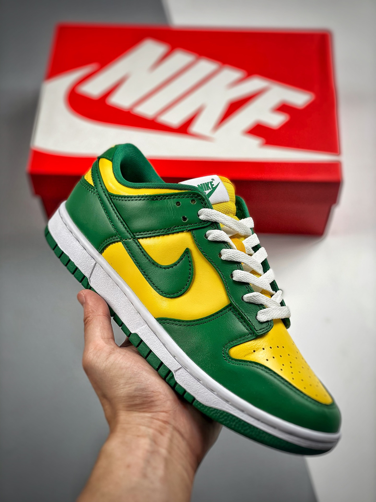 Nike Dunk Low SP Brazil Varsity MaizePine Green-White CU1727-700 5339236