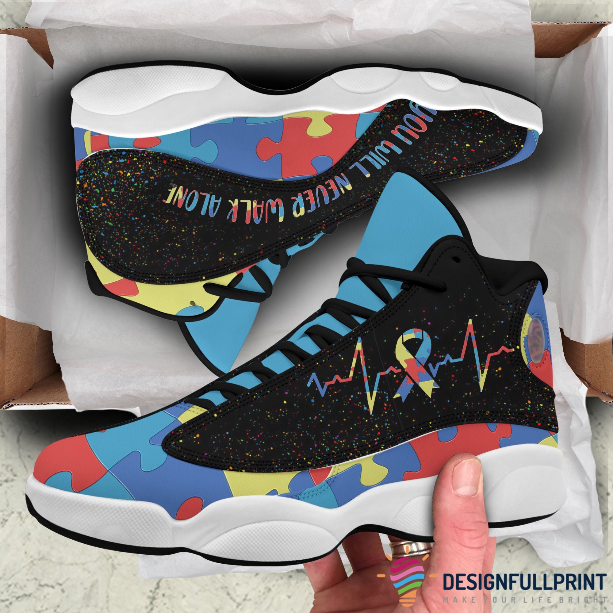 Autism Gift Autism Awareness You Ll Never Walk Alone F Autism Awareness Jd 13 Shoes Hg Autism Awareness