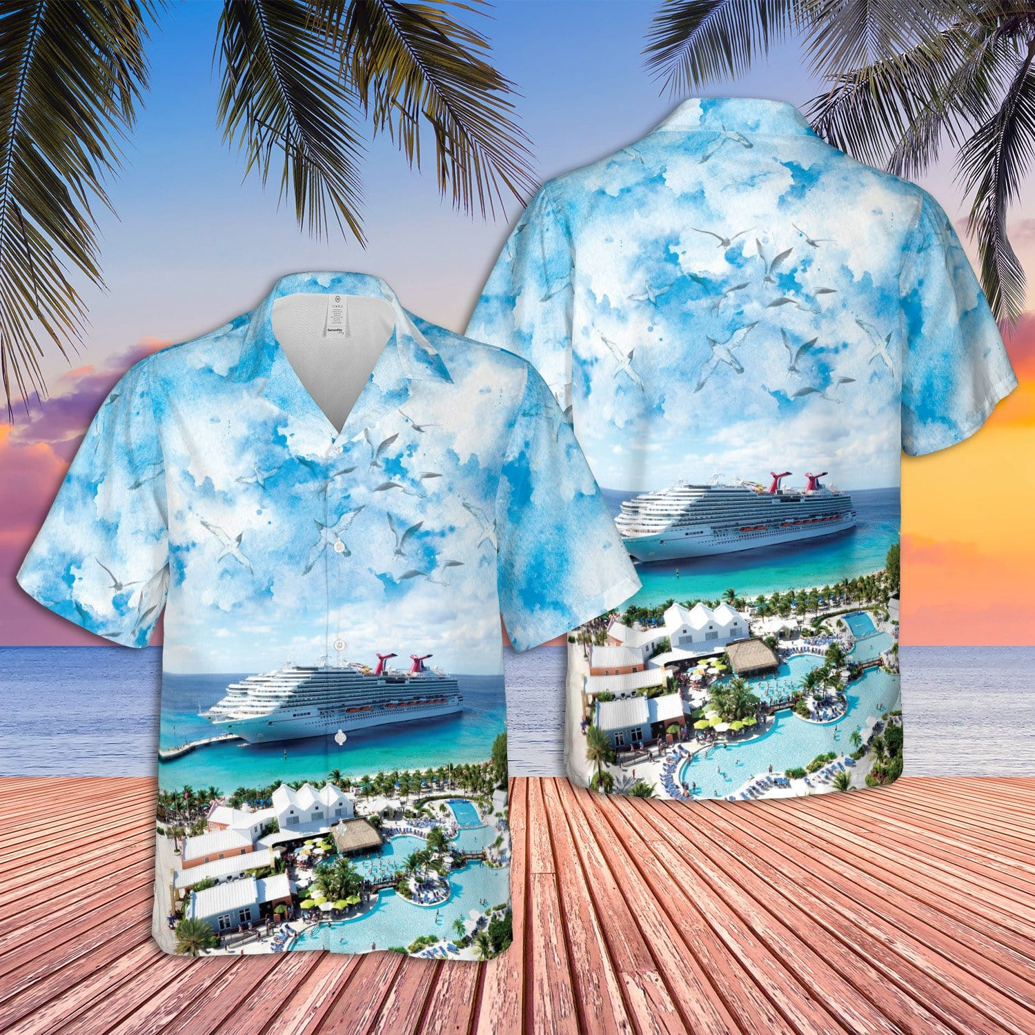 Us Cruise Ship Grand Turk In The Beach Aloha Hawaii Shirts Ha69891