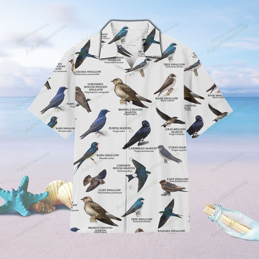 Us Swallows Birdwatching Unisex Hawaiian Shirt Beach Birds Hawaiian Ha106709