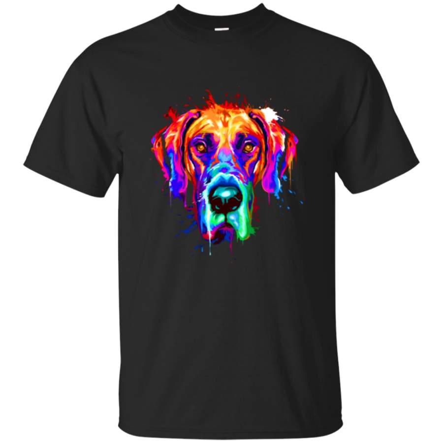 Splash Art Great Dane – Puppy Lover Gift Men/Women T shirt